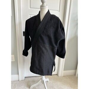 Gladiator by ProForce Black Judo Gi Jacket Size 3 - Sashiko Weave Noragi Style